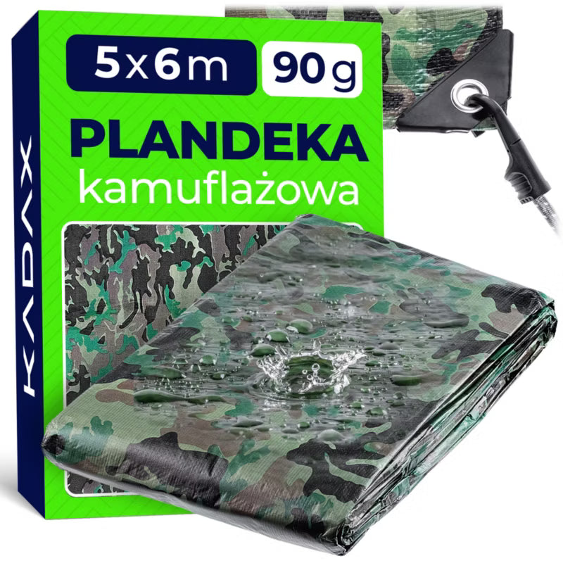 Presenning Forstærket 5x6 m Camouflage