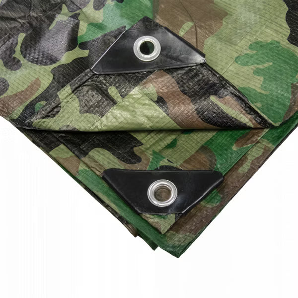 Presenning Forstærket 5x6 m Camouflage