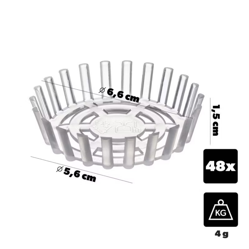 Pressenet til Sylteglas Ø66 mm Transparent 48 Stk.