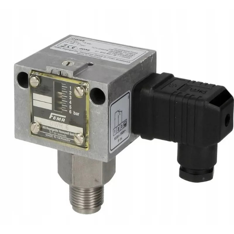 Pressostat DWR6 til Vand Damp og Gas 0,5-6 bar