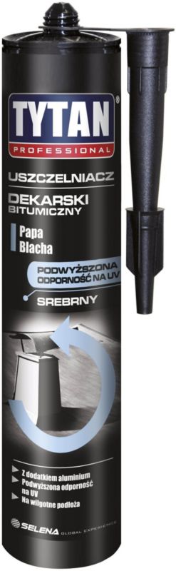 Professionel tagtætningsmasse Tytan bitumen sølv