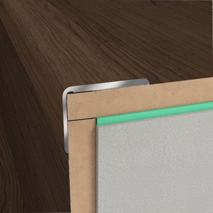 Aluminium Trappetrinprofil 25 x 1200 mm Egetræsmønster Selvklæbende