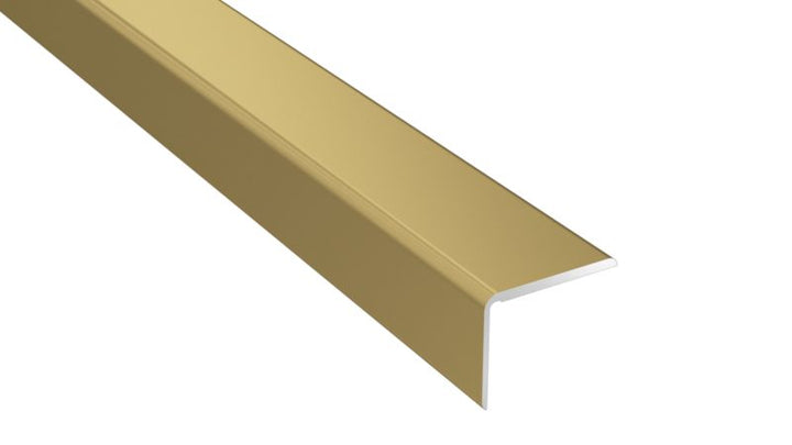 Aluminium Trappetrinprofil 25 x 1200 mm Guld Selvklæbende
