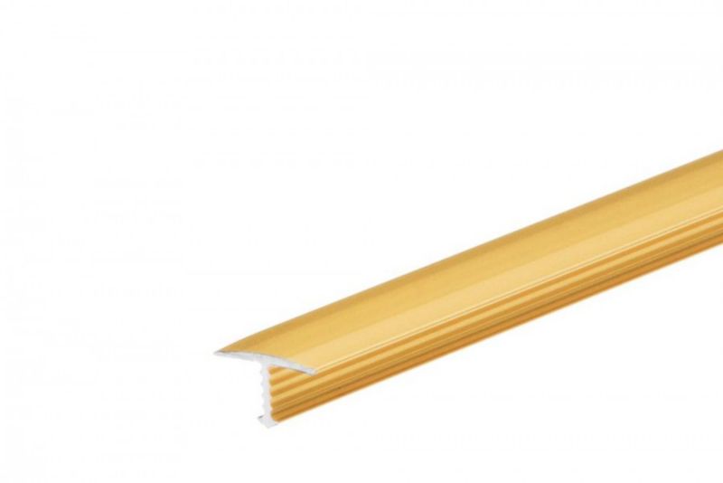 Aluminium T-profil 13 mm Guld 2,5 m