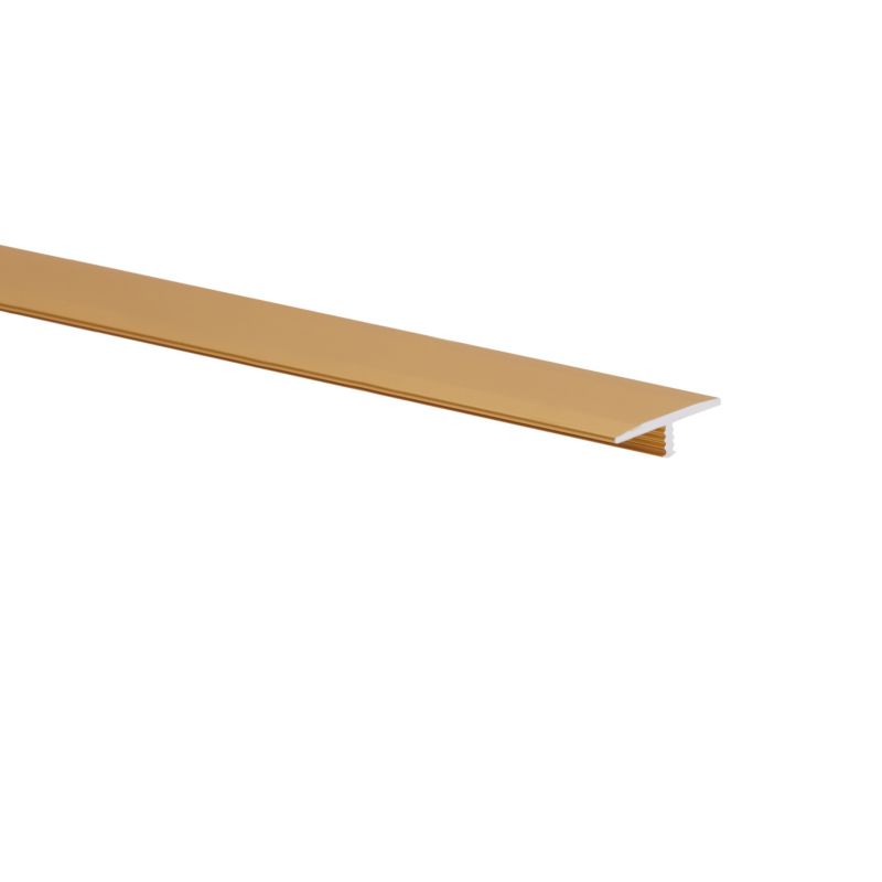 Aluminiumsprofil T-Form 200 cm Guld Mat