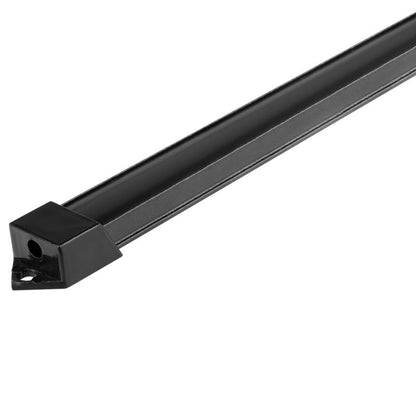 XUDO Slim LED-profil 2 m mat-sort med mat-sort klos, 1 stk.