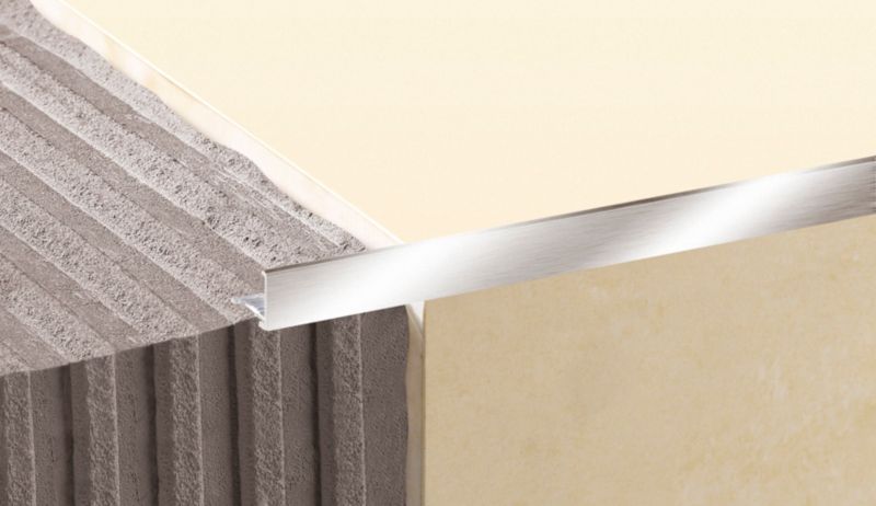 Fliseafslutningsprofil 250 cm Sølv Aluminium