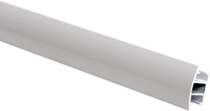 Flad profil 200 cm aluminium/hvid