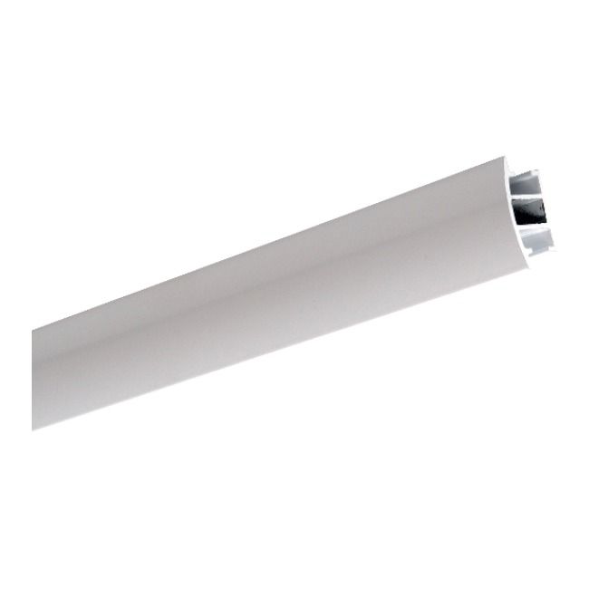 Flad profil 240 cm aluminium/hvid