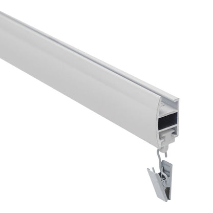 GoodHome Trikala flad profil i hvid, 200 cm
