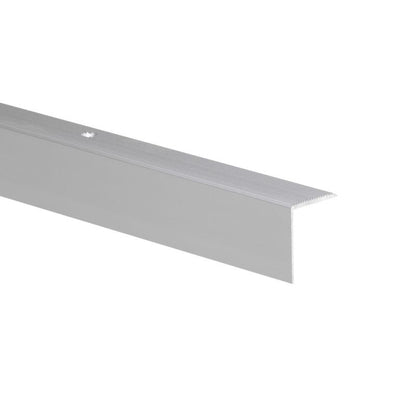 Aluminium Trappeprofil Glat 2000 x 25 x 6 x 1,5 mm Sølv