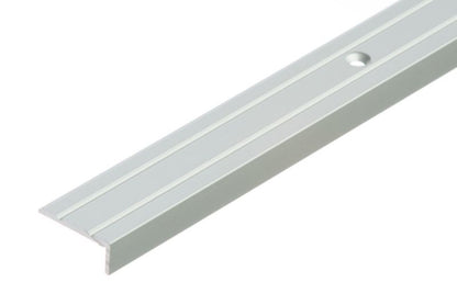 Aluminium Trappeprofil L-formet 200 cm Sølv Mat