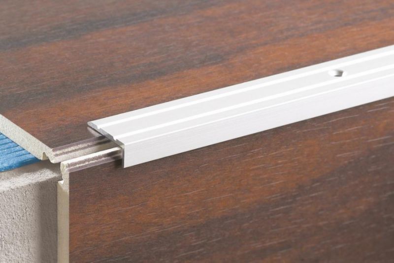 Aluminium Trappeprofil L-formet 200 cm Sølv Mat