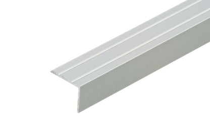 Aluminium Trappeprofil 25x20 mm Sølv Mat Selvklæbende 270 cm