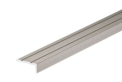 Aluminium Trappeprofil L-formet 270x2,5x1 cm Champagne Mat Selvklæbende