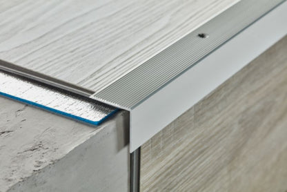Aluminium Trappeprofil Riflet 100x3x3 cm Champagne 1 stk.