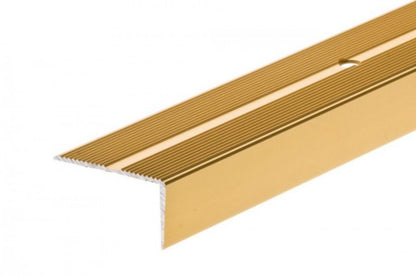 Aluminium Trappetrinprofil 200 cm Guld Mat