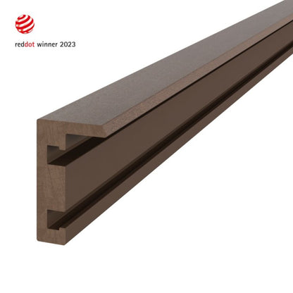 Afslutningsprofil 2,2 m brun