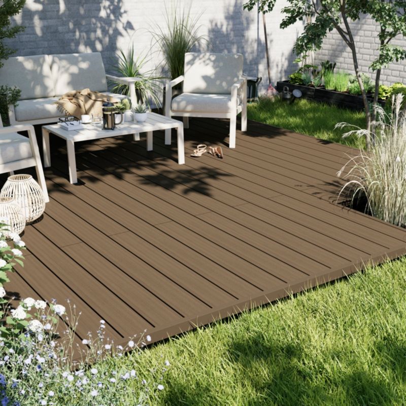 Klikstrom Neva Premium teak afslutningsprofil
