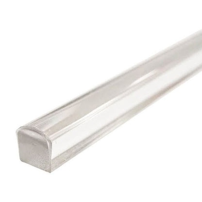 Akrylbruseprofil 10 x 10 x 1400 mm Transparent