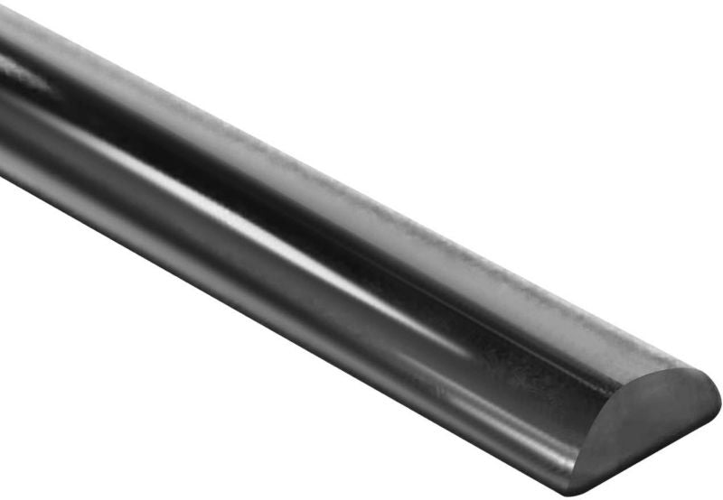 Akrylpróg 5 x 10 x 1400 mm Sort