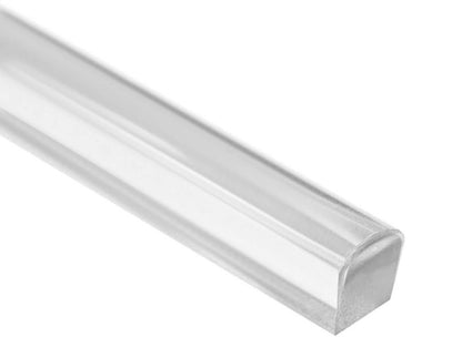 Akrylbrusebundsprofil 5 x 10 x 1400 mm Transparent