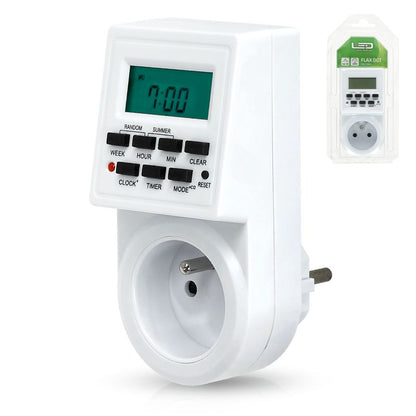 Elektronisk Døgnur Digital 24H Hvid