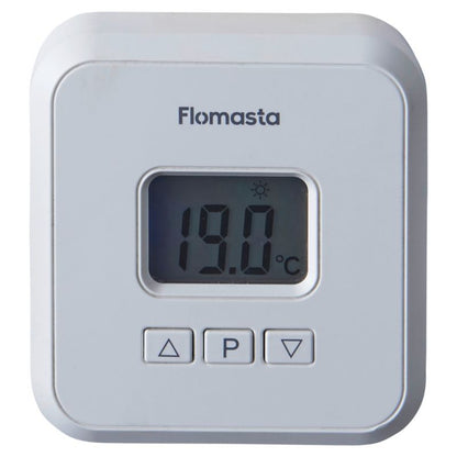 Trådløs Rumtermostat LCD Hvid
