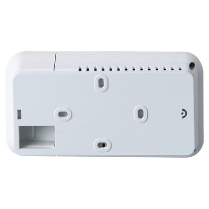 Ugetermostat LCD med Ledning 115x92 mm Hvid