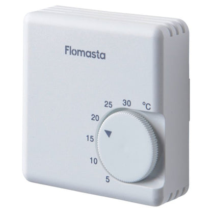 Manuel Rumtermostat Kablet 70x70 mm Hvid
