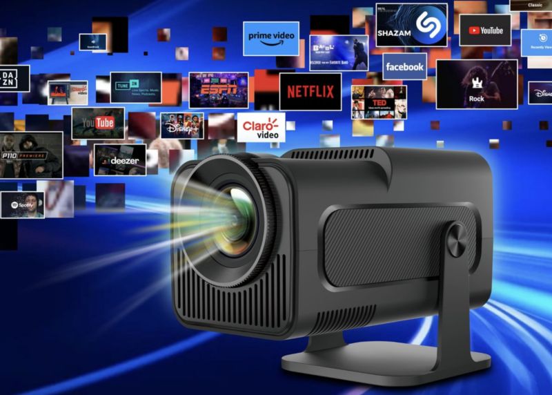 Magcubic Hy HY320 bærbar projektor FULLHD WiFi ANDROID 11 + SMART TV 1 sæt