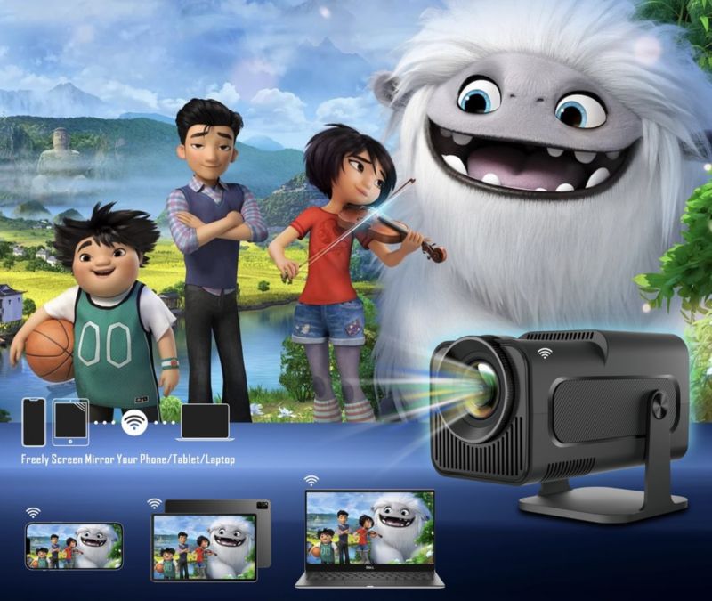 Magcubic Hy HY320 bærbar projektor FULLHD WiFi ANDROID 11 + SMART TV 1 sæt