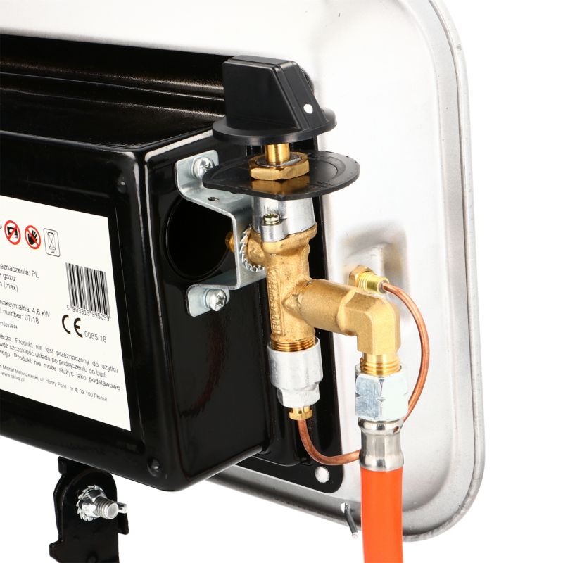 Gasvarmer Keramisk 4600W med Regulator ROI-46
