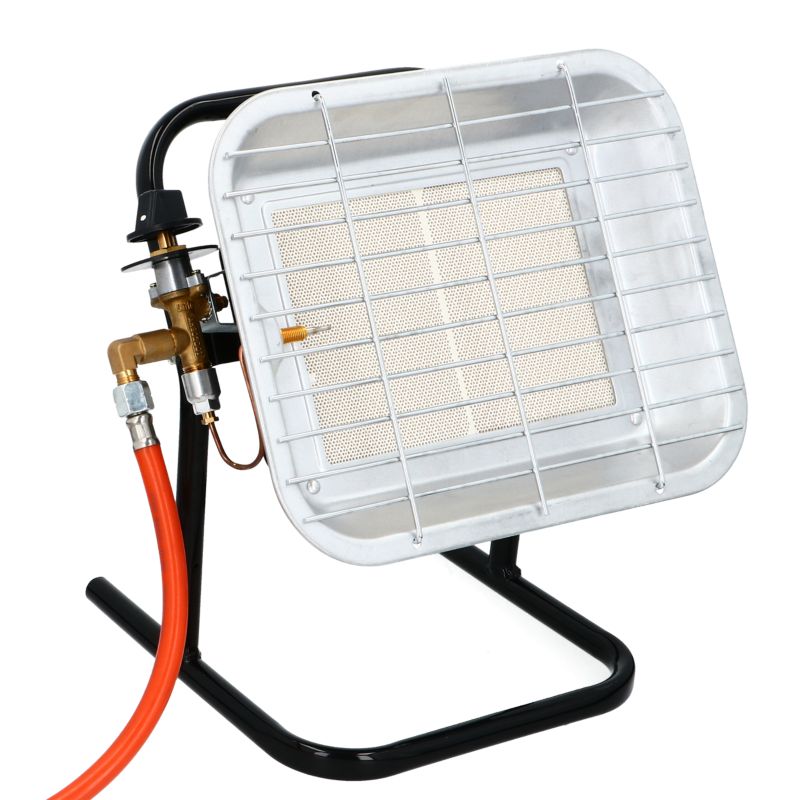 Keramisk Gasvarmer 4600W på Stativ med Reduktor ROH-46