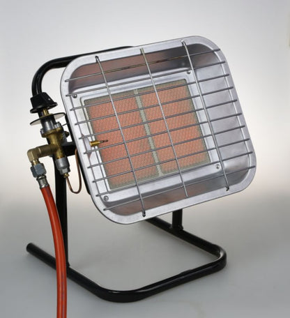 Keramisk Gasvarmer 4600W på Stativ med Reduktor ROH-46