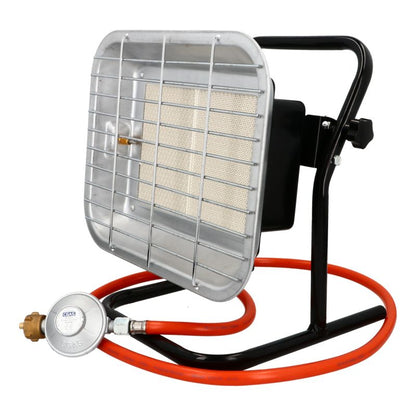 Keramisk Gasvarmer 4600W på Stativ med Reduktor ROH-46