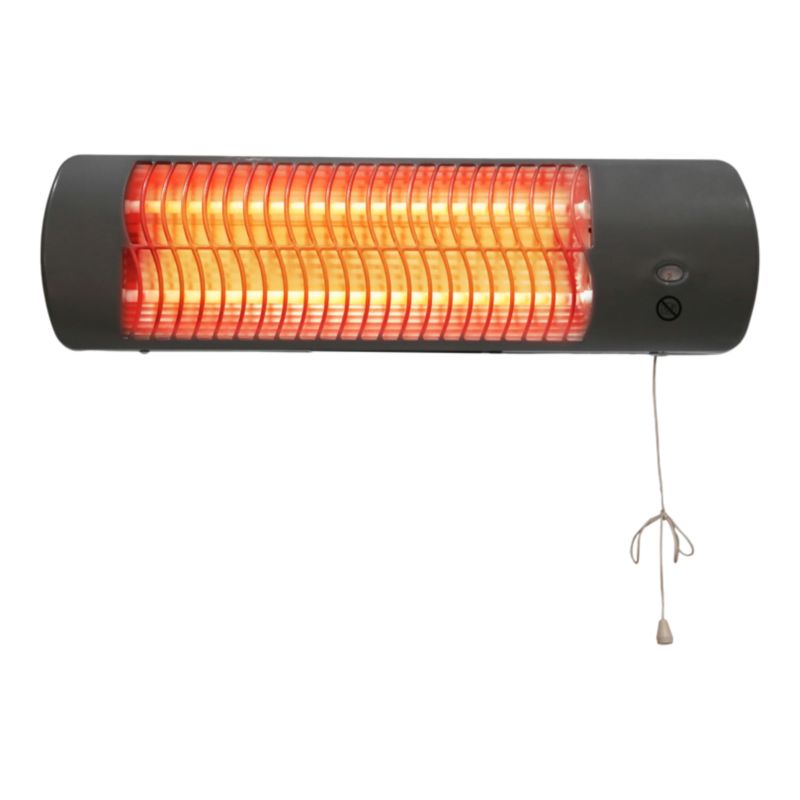 Vægmonteret kvartsvarmer 1,2 kW