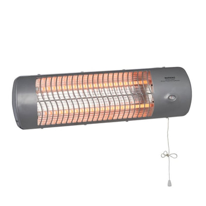 Vægmonteret kvartsvarmer 1,2 kW