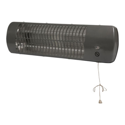 Vægmonteret kvartsvarmer 1,2 kW