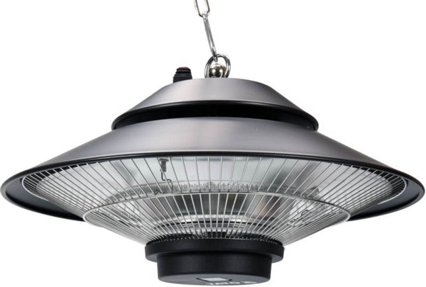 Terrassevarmer 1500W Sort med Fjernbetjening
