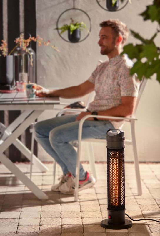 Stående Terrassevarmer 1000W IP44 20x62 cm