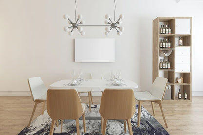 Infrarødt Glaspanel 100x60 cm 650W WiFi Hvid