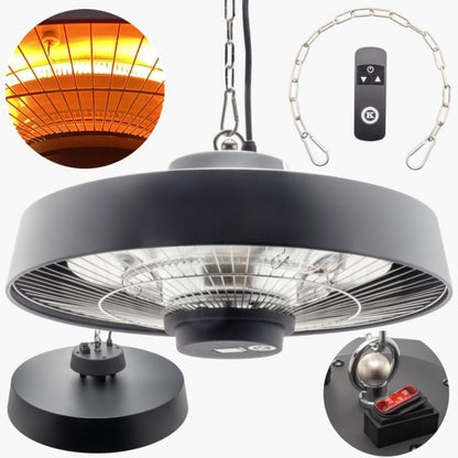 Infrarød Terrassevarmer K-OPDS 2000W Sort