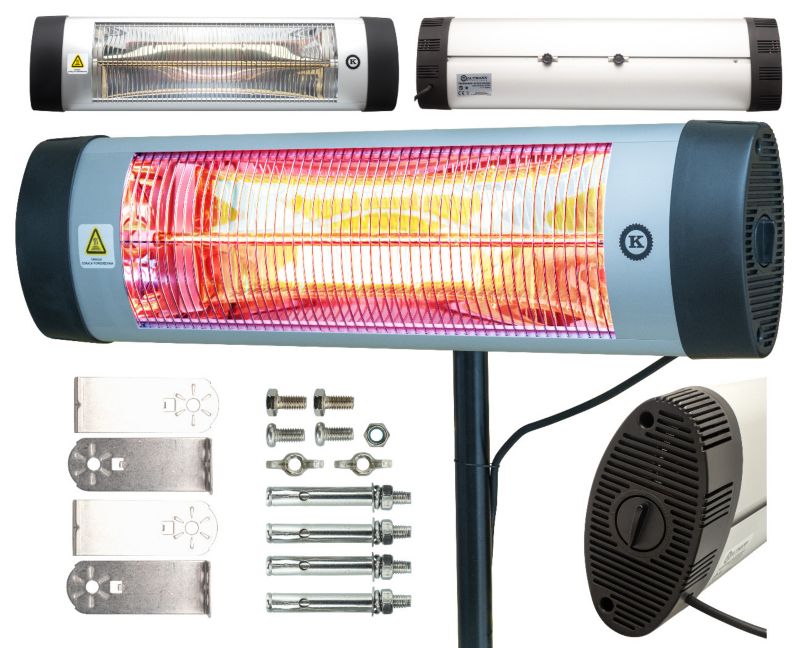 Infrarød Terrassevarmer K-OPG 2000W IP24 89 cm