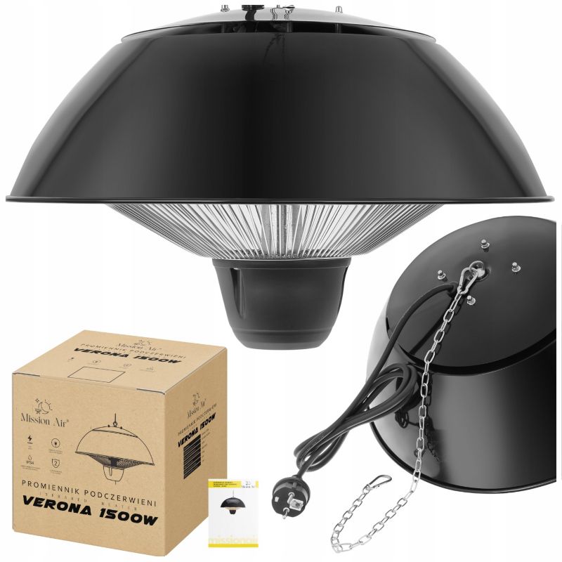 Terrassevarmer Hængende VERONA 1500W IP34