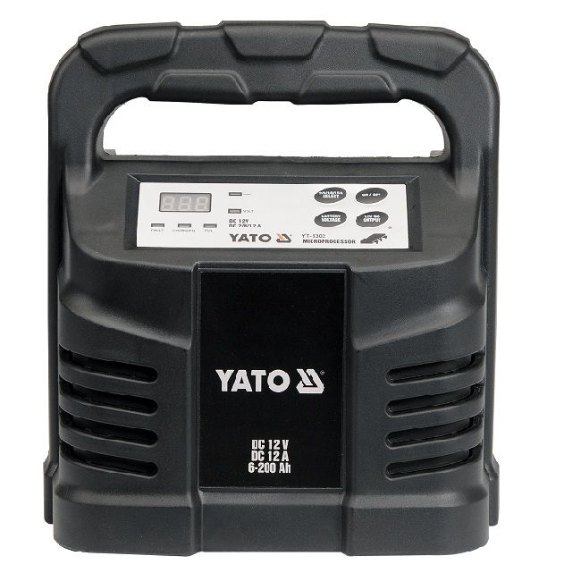 Elektronisk batterioplader Yato 12 A 12 V 6-200 Ah