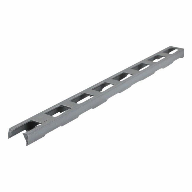 Afretningsskinne 15x2000 mm Plast Grå | 5906725226839