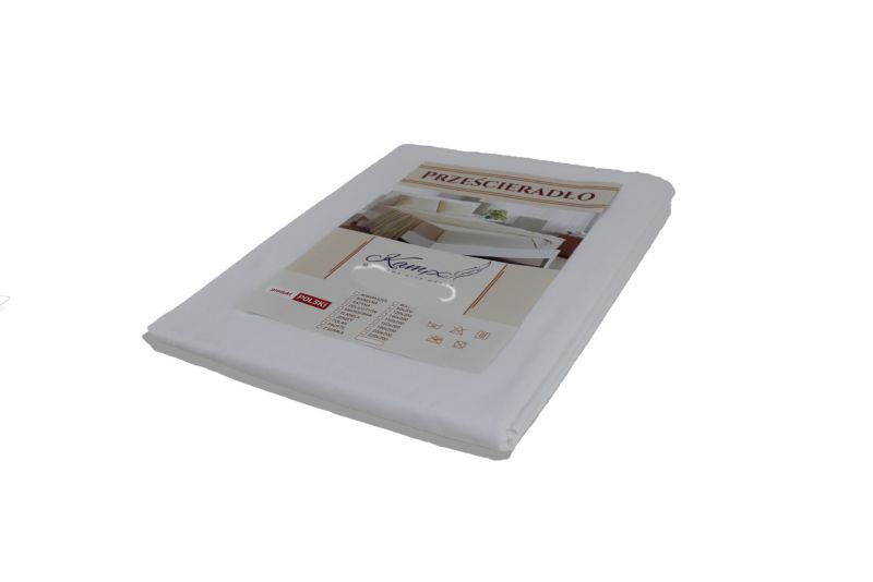 Traditionelt hotel lagen Kam-Pol glat 200x200 hvid 1 stk.