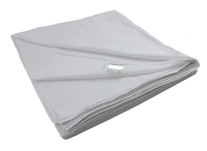 Traditionelt hotel lagen Kam-Pol glat 220x260 hvid 1 stk.