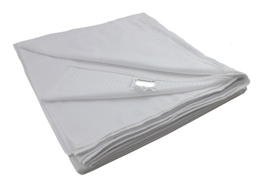 Traditionelt hotel lagen Kam-Pol glat 220x260 hvid 1 stk.